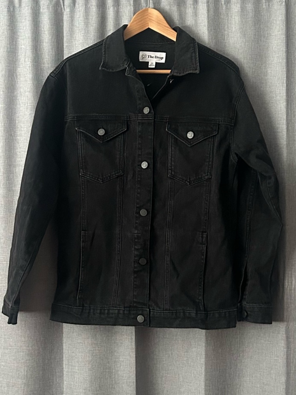 The Drop Black Denim Jacket